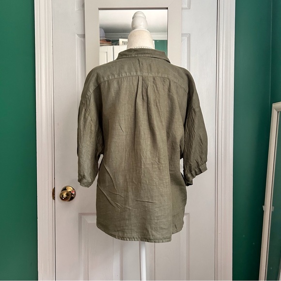 Velvet by Graham & Spencer Linen Shirt XS - Picture 3 of 8